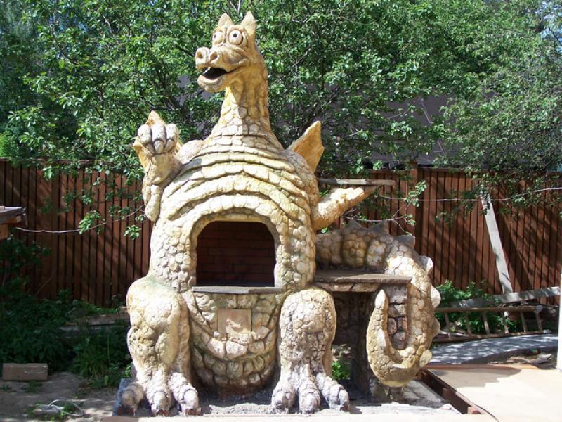Необычный вид камина Нестандартный камин