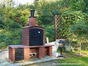Коптильня из красного кирпича Коптильня из кирпича