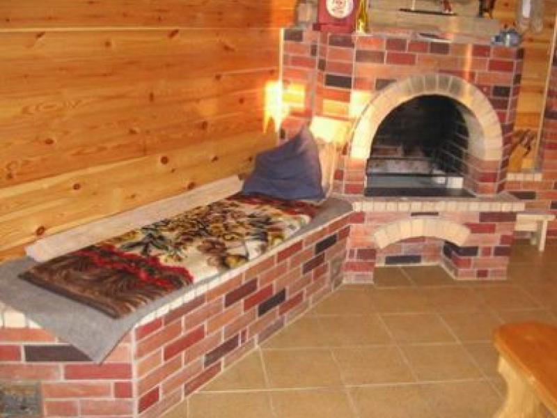 Печь с лежанкой на даче Русская печь с лежанкой