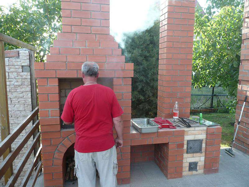 Уличные печи своими руками Строительство уличной барбекю печи из кирпича своими руками