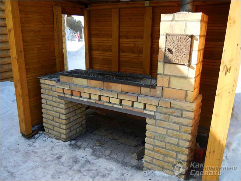 Мангал из кирпича своими руками: фото и идеи